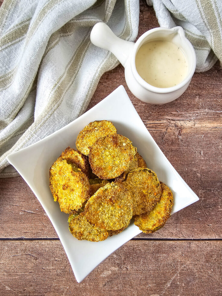 Air fryer pickle chips