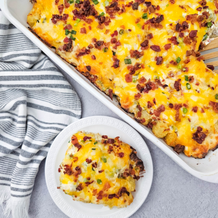 Cracked Out Chicken Tater Tot Casserole 