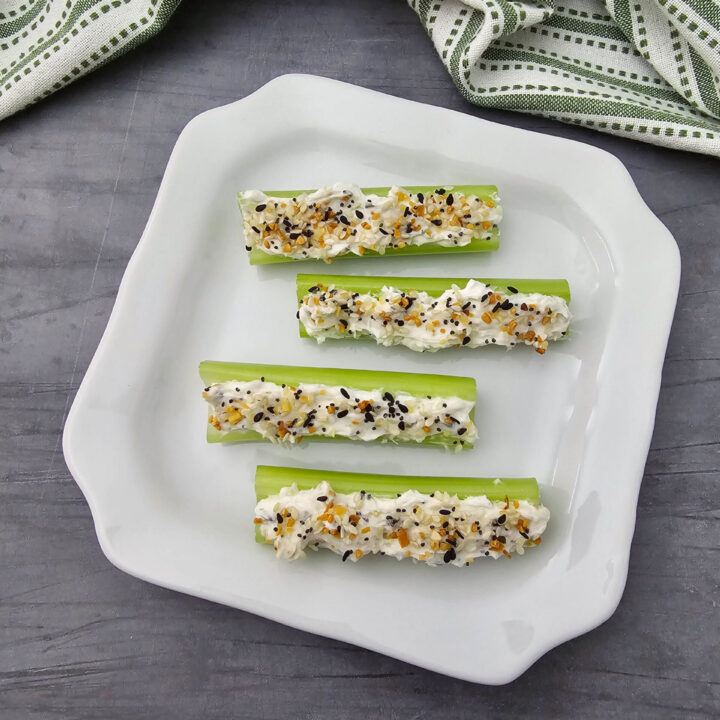 bagel stuffed celery