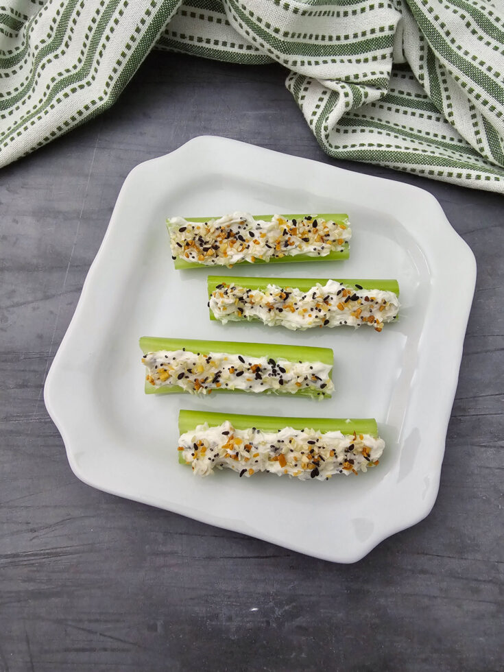 bagel stuffed celery