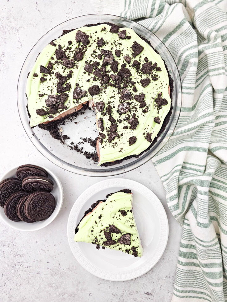 Chocolate Mint Oreo Pie
