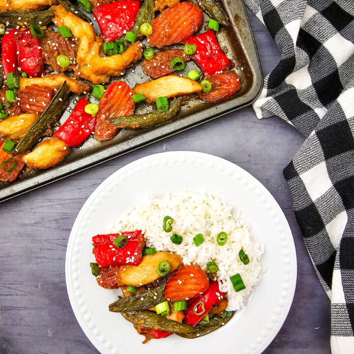 Sheet Pan Chicken Stir Fry