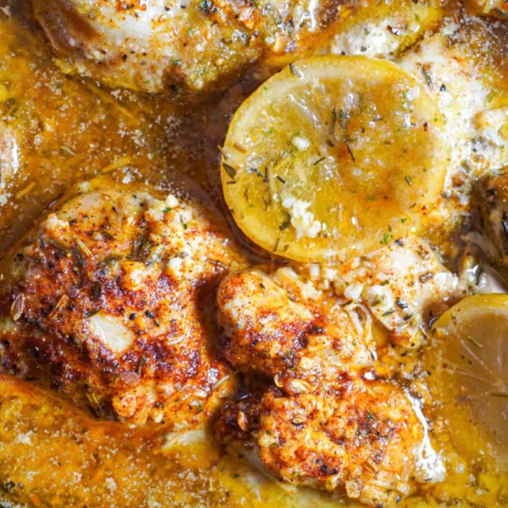 Image for Lemon Butter Slow Cooker Chicken Thighs