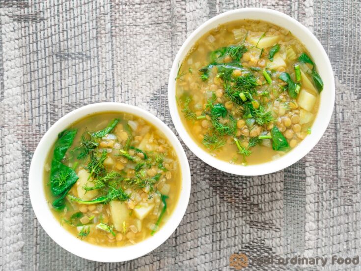 Image for Savoury Green Lentil Soup (Instant Pot or Slow Cooker)