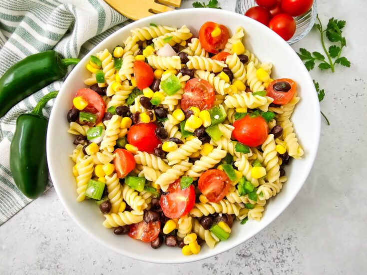 Cowboy Caviar Pasta Salad