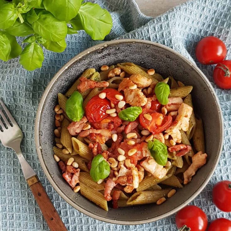 Image for Bacon Pesto Pasta