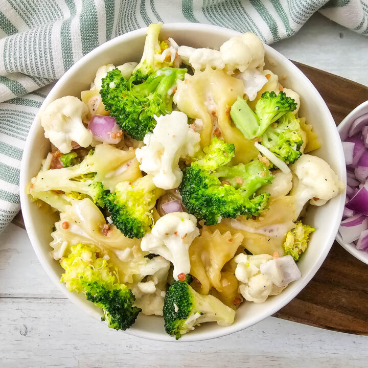Broccoli Cauliflower Pasta Salad