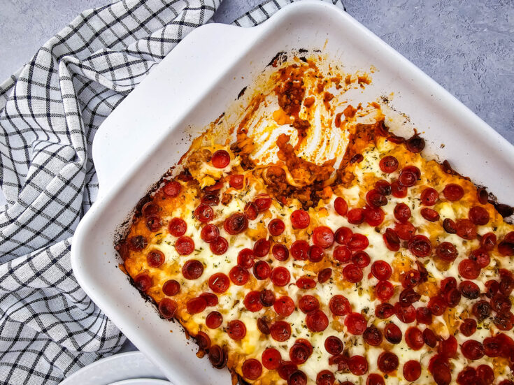 Pizza Tater Tot Casserole