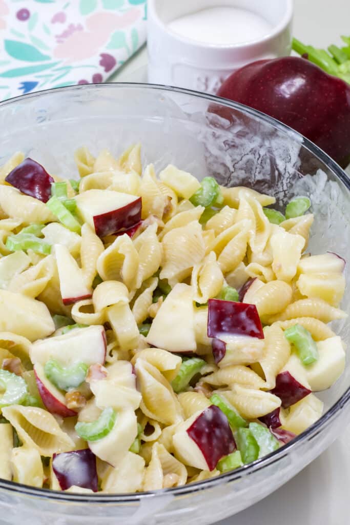 Image for Waldorf Pasta Salad with Pineapples