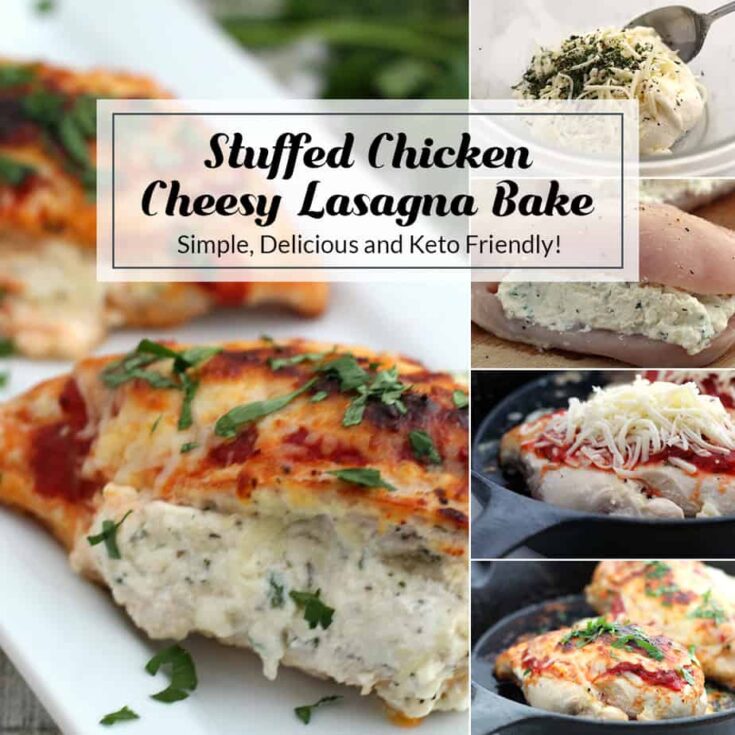 Image for Stuffed Chicken Cheesy Keto Lasagna Bake